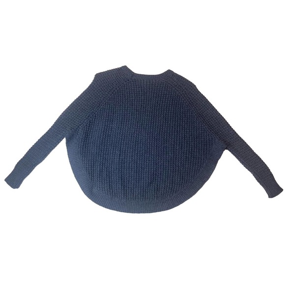 Lauren Ralph Lauren Jeans Co Blue Crew Neck Sweater Poncho Small - Picture 6 of 10